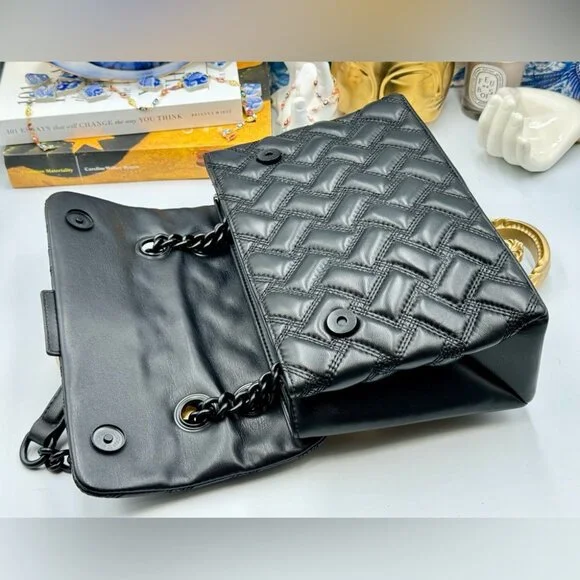 🆕 KURT GEIGER LONDON 🧿 NWOT Kensington Drench Bag, Black - Picture 12 of 16